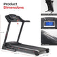 Premium Foldable Treadmill for Home, Running or Walking with Auto Incline, Shock Absorption, Digital Display, Optional 20” Running Deck, Free Sunnyfit App Bluetooth Connection