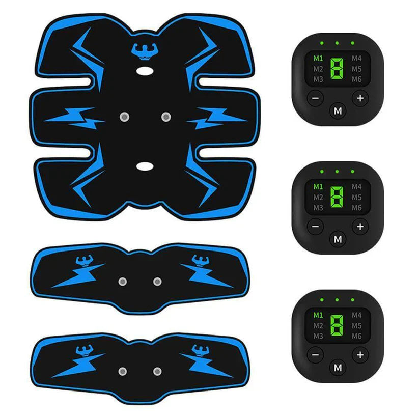 Rechargeable ABS Muscle Stimulator – Wireless Ab Toner with 8 Modes & 29 Intensity Levels