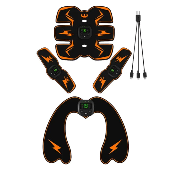 Rechargeable ABS Muscle Stimulator – Wireless Ab Toner with 8 Modes & 29 Intensity Levels