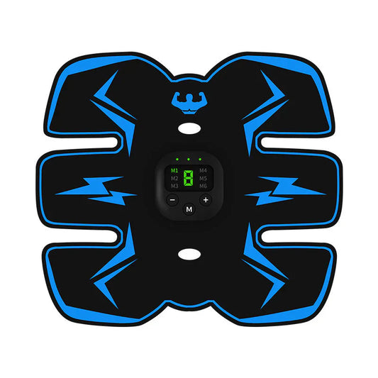 Rechargeable ABS Muscle Stimulator – Wireless Ab Toner with 8 Modes & 29 Intensity Levels