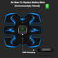 Rechargeable ABS Muscle Stimulator – Wireless Ab Toner with 8 Modes & 29 Intensity Levels