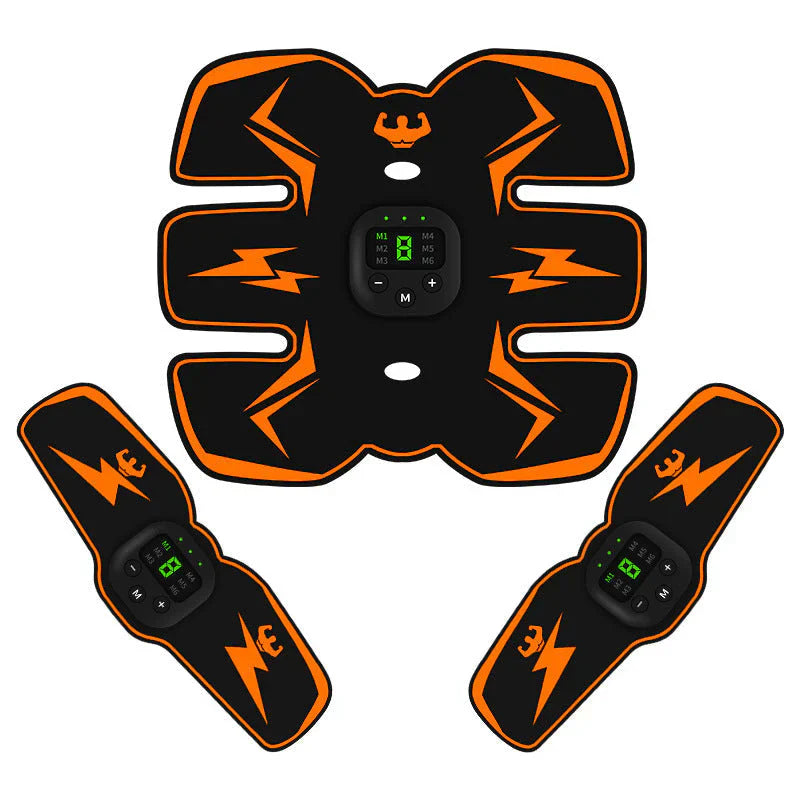 Rechargeable ABS Muscle Stimulator – Wireless Ab Toner with 8 Modes & 29 Intensity Levels