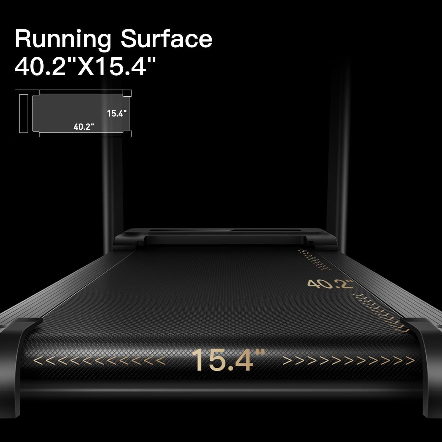 Home Folding Treadmill with Pulse Sensor, 2.5 HP Quiet Brushless, 7.5 MPH, 265 LBS Capacity