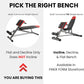 Finer Form Multi-Functional Weight Bench for Full All-In-One Body Workout – Versatile Adjustable Workout Bench for Home Gym. Fitness Equipment Perfect for Back Hyperextension, Bench Press, Roman Chair Exercise, Sit Up. Adjusts to Decline or Flat Bench.