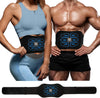 ABS Stimulator - EMS Muscle Stimulator, Ab Machine, Portable Abdominal Belt, Electronic Pulse Massager, Home Office Fitness Workout Equipment, Blue