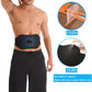 ABS Stimulator - EMS Muscle Stimulator, Ab Machine, Portable Abdominal Belt, Electronic Pulse Massager, Home Office Fitness Workout Equipment, Blue