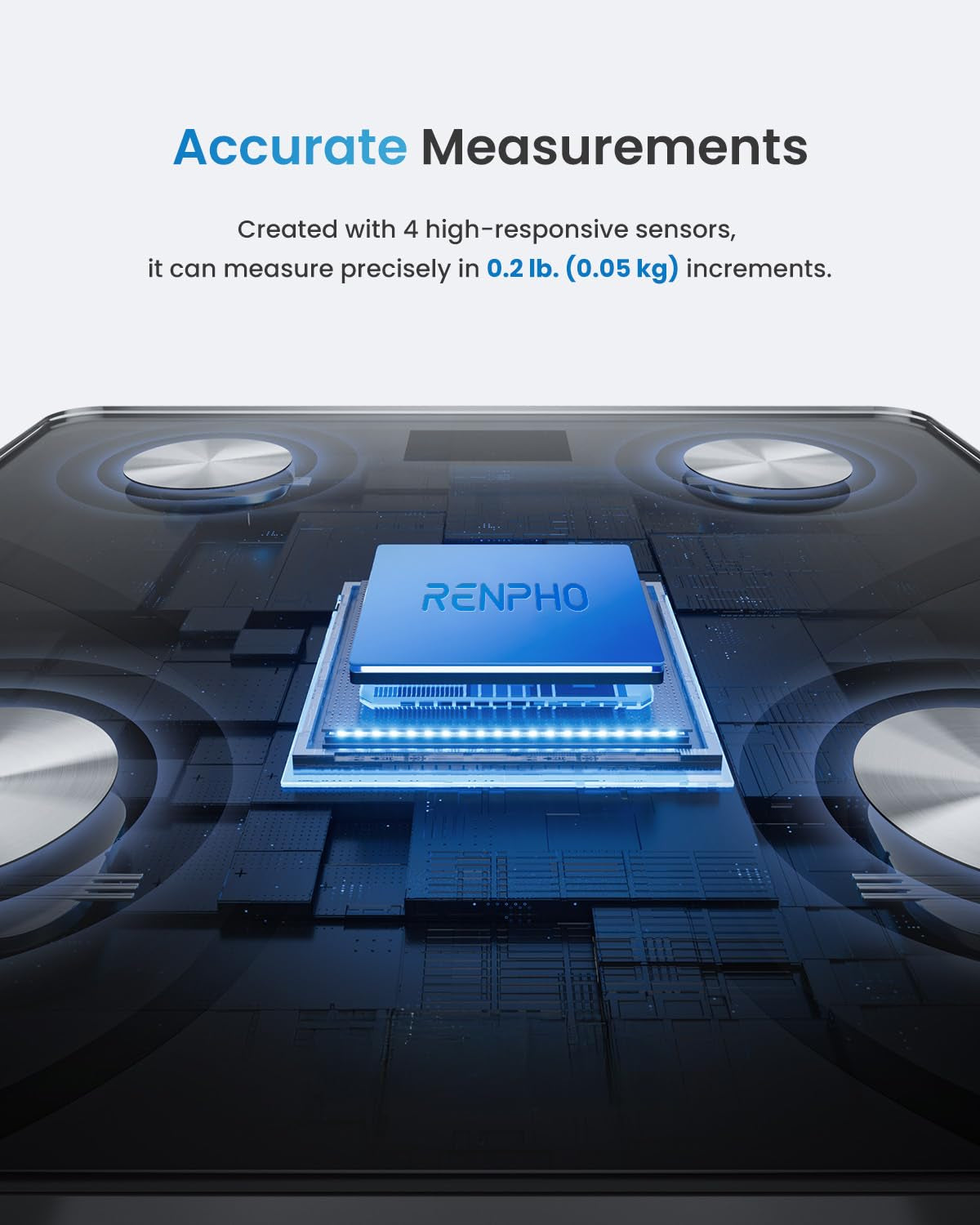 Smart Scale for Body Weight, FSA HSA Eligible, Digital Bathroom Scale BMI Weighing Bluetooth Body Fat Scale, Body Composition Monitor Health Analyzer with Smartphone App, 400 Lbs - Elis 1