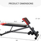 Finer Form Multi-Functional Weight Bench for Full All-In-One Body Workout – Versatile Adjustable Workout Bench for Home Gym. Fitness Equipment Perfect for Back Hyperextension, Bench Press, Roman Chair Exercise, Sit Up. Adjusts to Decline or Flat Bench.