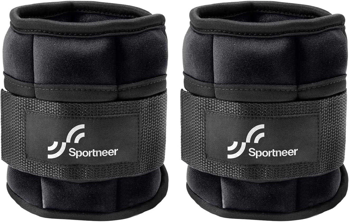 Adjustable Ankle Weights 1 Pair 2 4 6 8 10 Lbs Leg Weight Straps for Women Men, Weighted Ankle Weights Set for Gym,Fitness, Workout,Walking, Jogging,1-5 Lbs Each Ankle, 1 Pair 2-10 Lbs