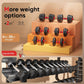 Adjustable Dumbbells, 10/25/35/55/70/90Lbs Free Weight Set with Connector, 4 In1 Dumbbells Set Used as Barbell, Kettlebells, Push up Stand, Fitness Exercises for Home Gym Suitable Men/Women