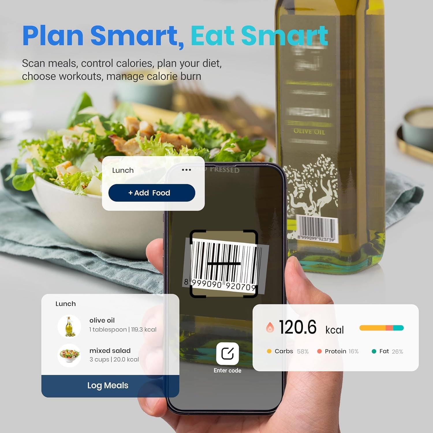 Smart Scale for Body Weight Fat, FSA HSA Eligible, Digital Bathroom Weighing Machine for Accurate BMI Muscle Mass Composition, Home Use Apple Health Compatible Fitness Equipment