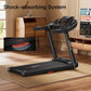 Home Folding Treadmill with Pulse Sensor, 2.5 HP Quiet Brushless, 7.5 MPH, 265 LBS Capacity